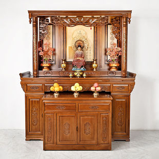 胡桃木实木佛台供桌家用新中式 神台香案中堂佛桌供台简约佛柜佛龛