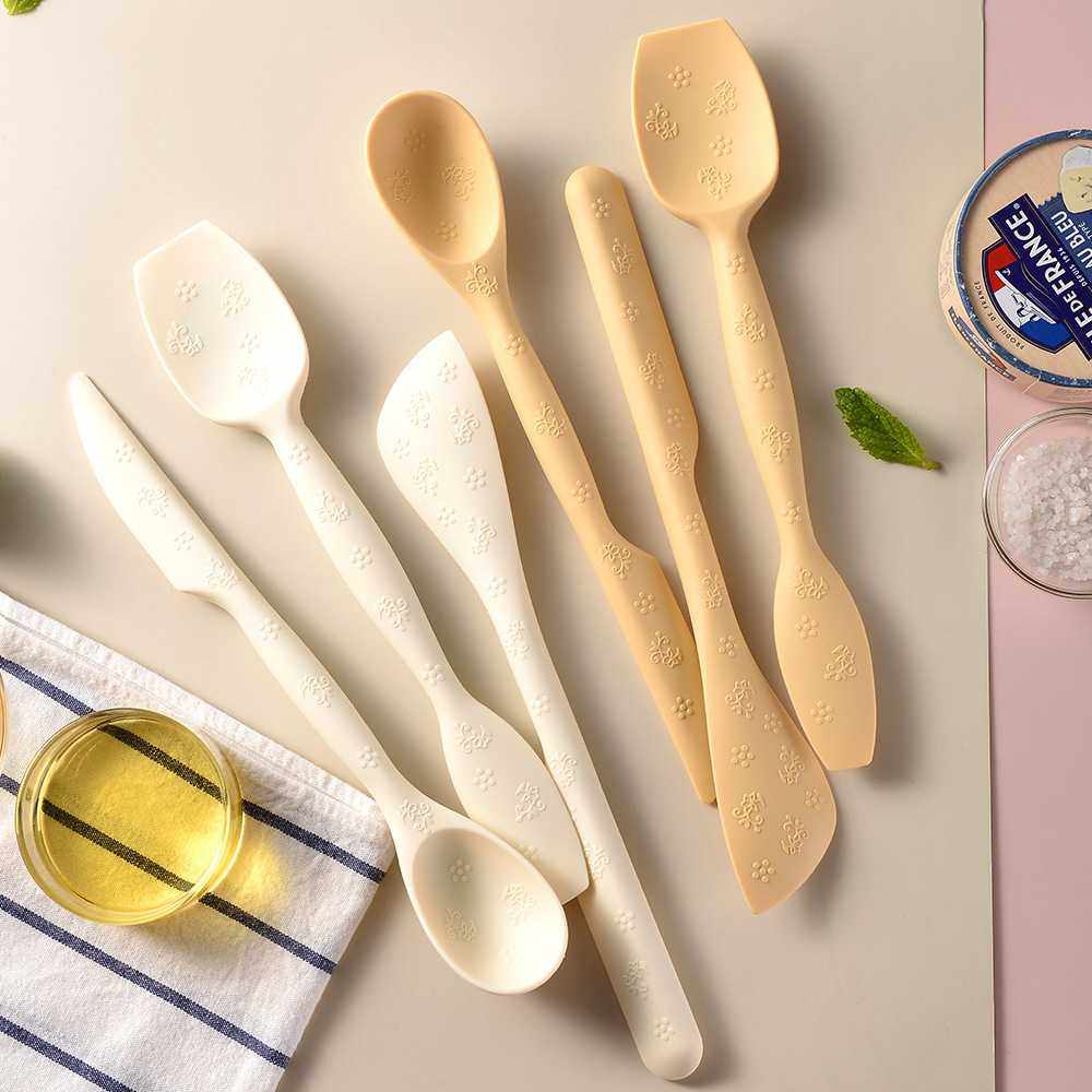 一体式双头硅胶软刮刀烘焙奶油铲子面包果酱刮勺蛋糕抹刀搅拌工具,婴童用品,儿童勺,淘宝优惠券,粉丝福利购,淘宝优惠卷