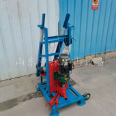 单人自动水井钻井设备 电动百米钻井机 现货家用折叠式 升降打井机