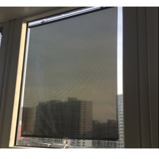 卧室隔热遮光窗帘 阳台吸盘遮阳帘 家用办公伸缩防晒帘卷帘