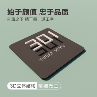 房间号房号数字 2022新款 门牌号码 牌订制定做 亚克力家用创意个性