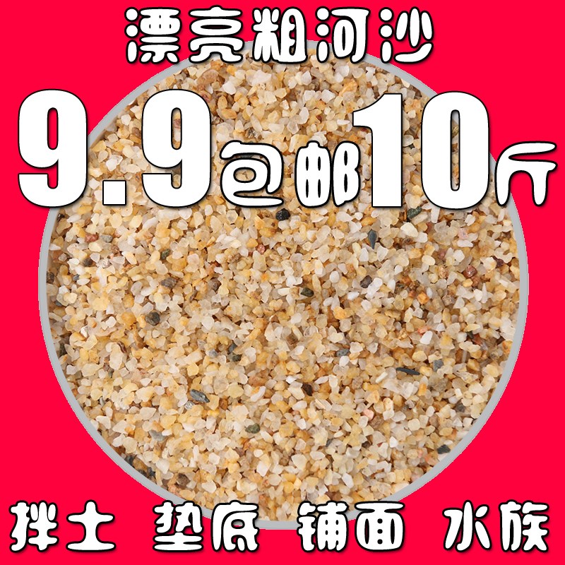 斤天然河沙水晶砂粗河砂小白石子鹅卵石五彩石雨石绿沸石