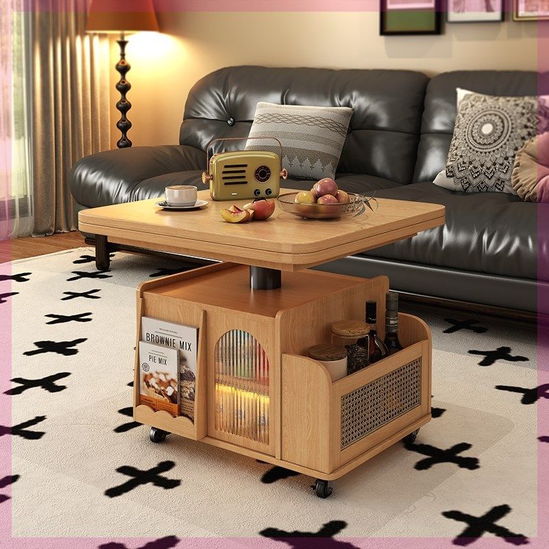 升降茶几推车实木茶台茶桌小户型客厅沙发餐桌两用,住宅家具,茶几,淘宝优惠券,粉丝福利购,淘宝优惠卷