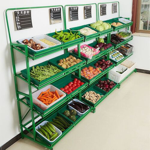 货架展示架加厚买菜卖超市货架卖菜果果蔬架架