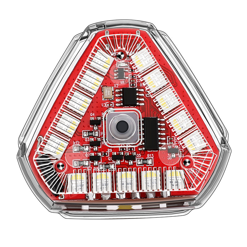 跨界MS037遥控三角爆闪灯飞机灯户外照明工作灯摩托车汽车警示爆
