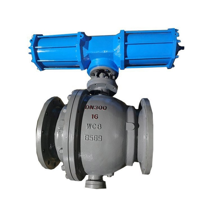 Q647型气动固定式球阀 单阀座设计。消除了阀门中腔介质因异常