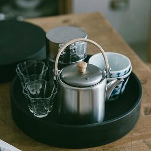 日本进口相泽工房茶壶不锈钢功夫茶具手工茶壶泡茶壶带滤茶器Aiza