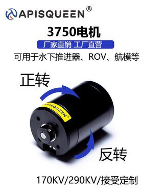 APISQUEEN 3750水下防水防腐蚀无刷电机马达用于水下机器人推进器