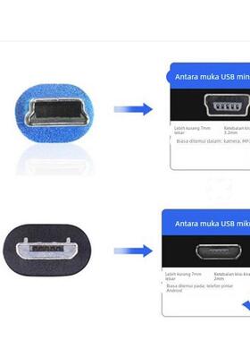 适用于维控 LX3V/LX5V/LX2V系列PLC下载线编程电缆USB-micro接口