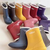 黄色小孩水鞋 四季 不含税 反光雨靴男女童宝宝学生胶鞋 外单儿童雨鞋