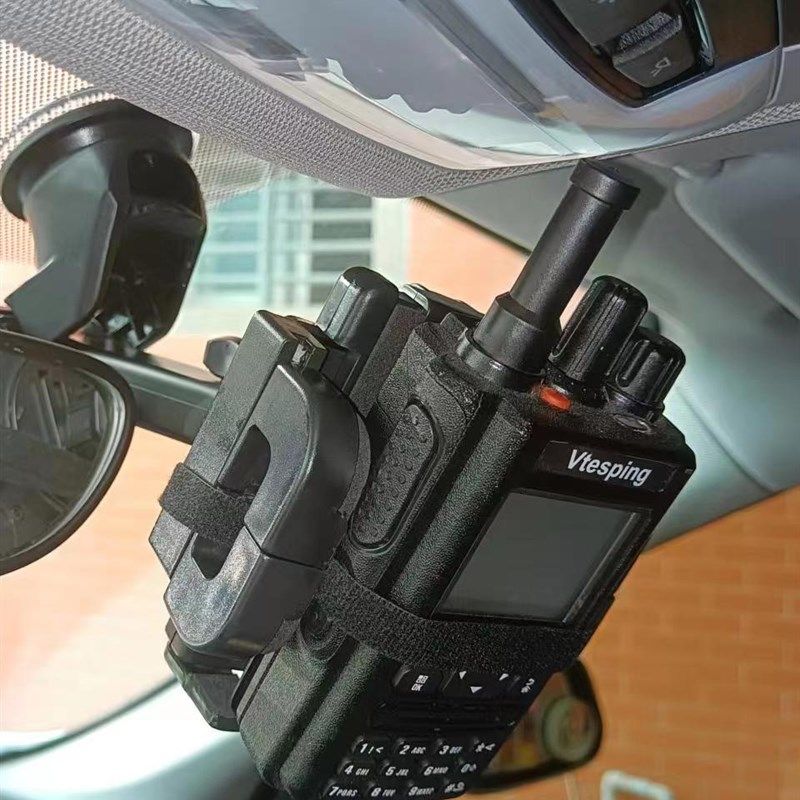 手台对讲机车载支架 对讲机车载手台固定架 对讲机车载空调孔托架