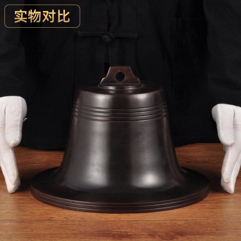 彩铜钟手敲钟挂钟寺庙铜钟宝钟学校打铃室内外家用撞钟敲钟警钟