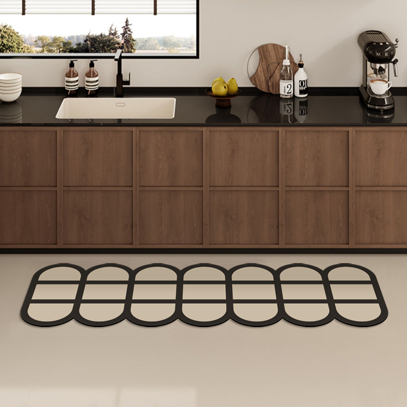 厨房专用长地垫可擦免洗防滑防水防油脚垫吸水吸油矽藻泥垫子地毯