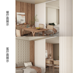 房间隔断分离神器免打孔折叠门帘冬季保暖开放式阳台客厅遮挡帘子