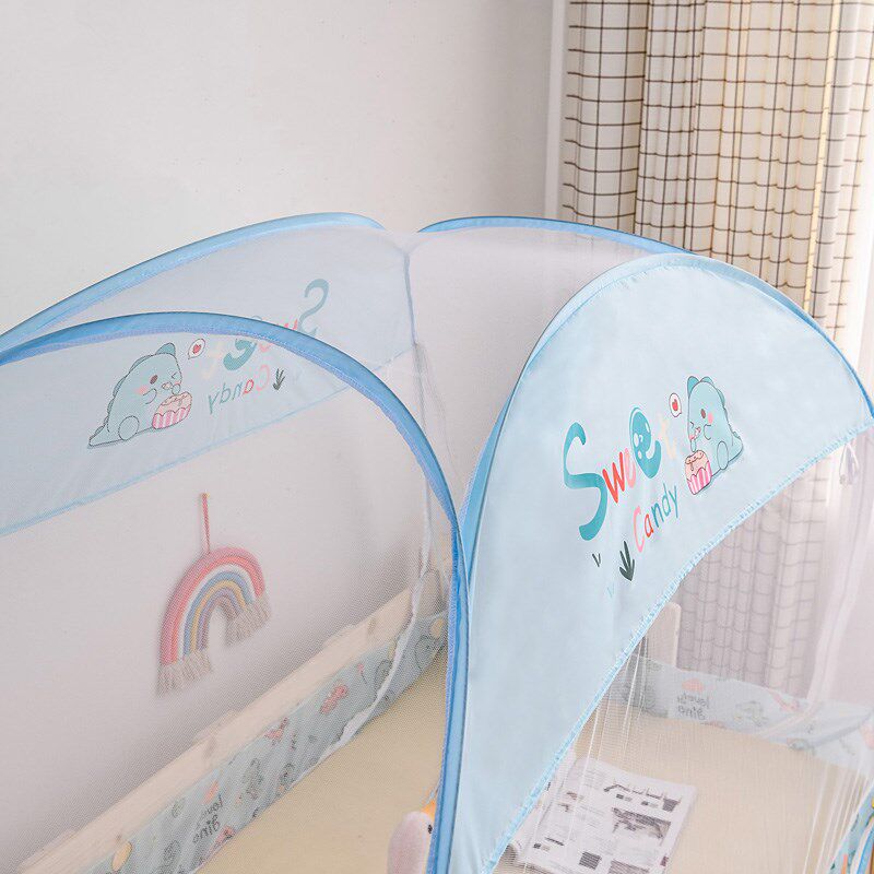 婴儿拼接床蚊帐儿童小床蚊帐幼儿园140*60*120蒙古包小学生90*180