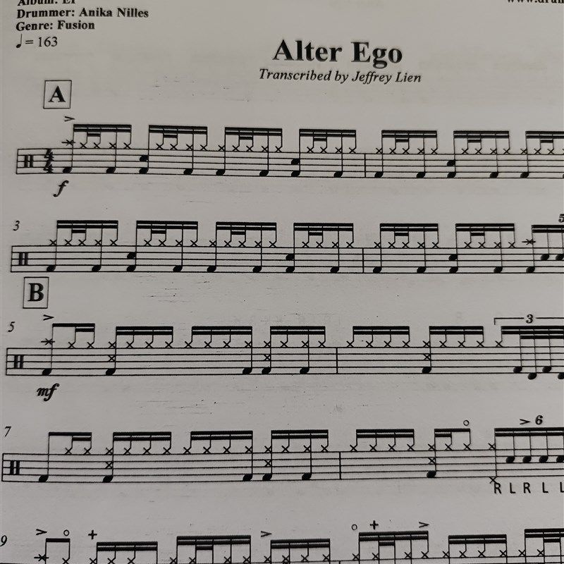 Anika nilles曲集详细鼓谱爵士鼓比赛曲目架子鼓大师曲目