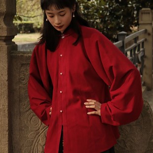 裳裳者华 洗清秋 汉服日常明制立领竖领翻领对襟琵琶袖短衫秋冬