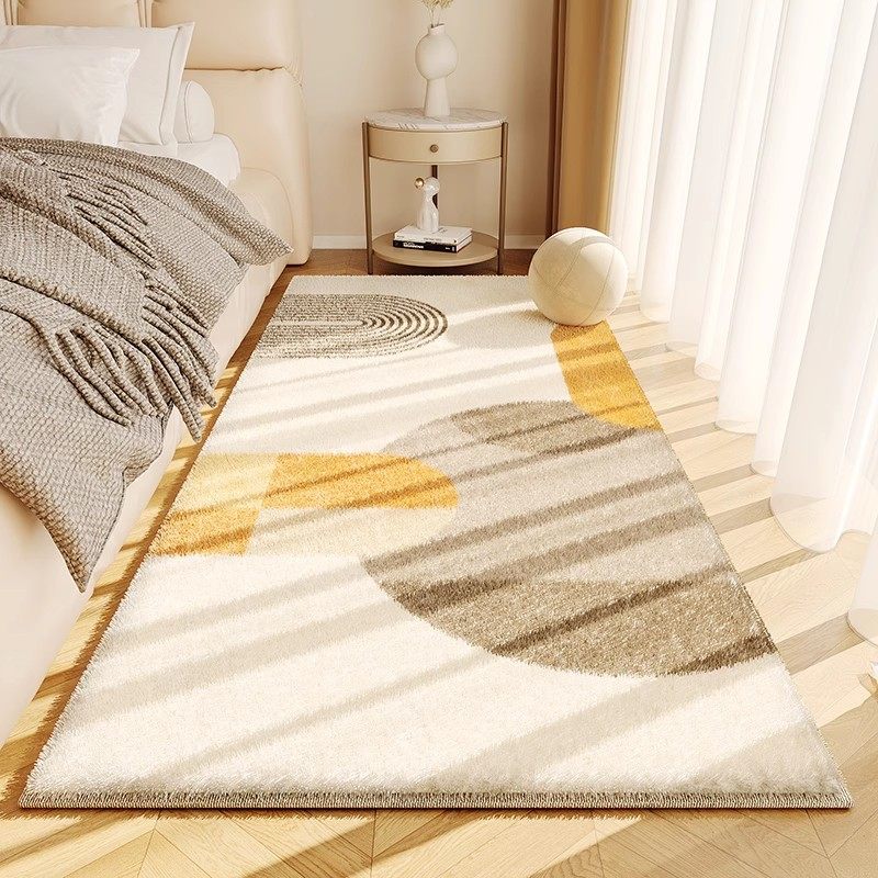 高级感卧室床边地毯主卧床前脚垫房间防滑地垫长条毛绒垫子可机洗,居家布艺,地毯,淘宝优惠券,粉丝福利购,淘宝优惠卷