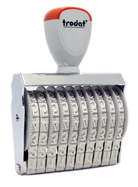 日期印章可调0-9中号卓达15910号码印9MM字高10位数字组合批号章