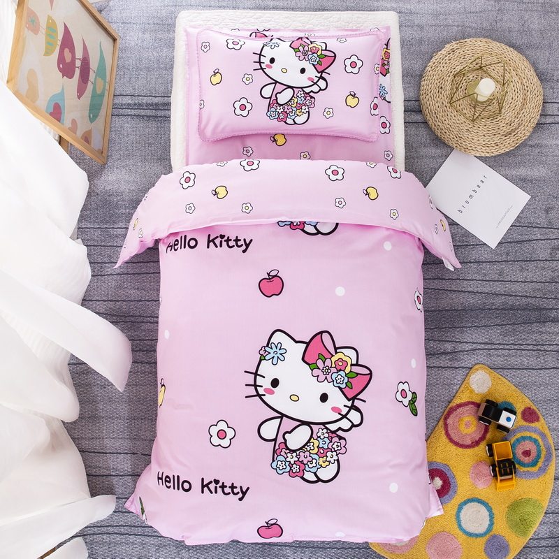 纯棉幼儿园被子三件套含芯全棉宝宝午睡入园六件套儿童床上专用品