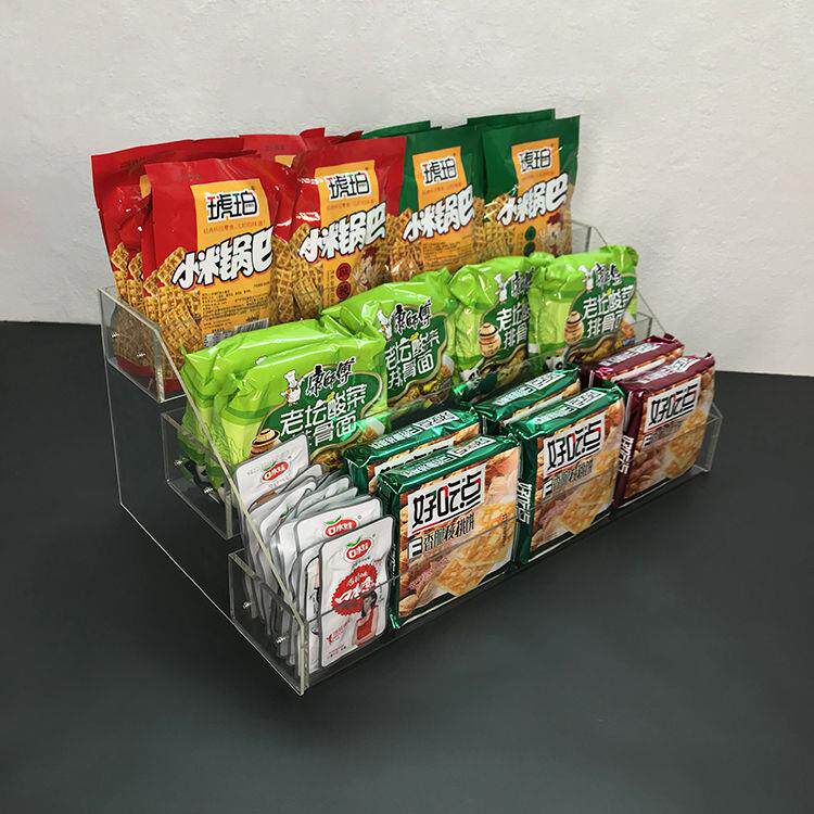 便利店展示架超市电影院零食架子桌面整理架网吧收银台透明小货架