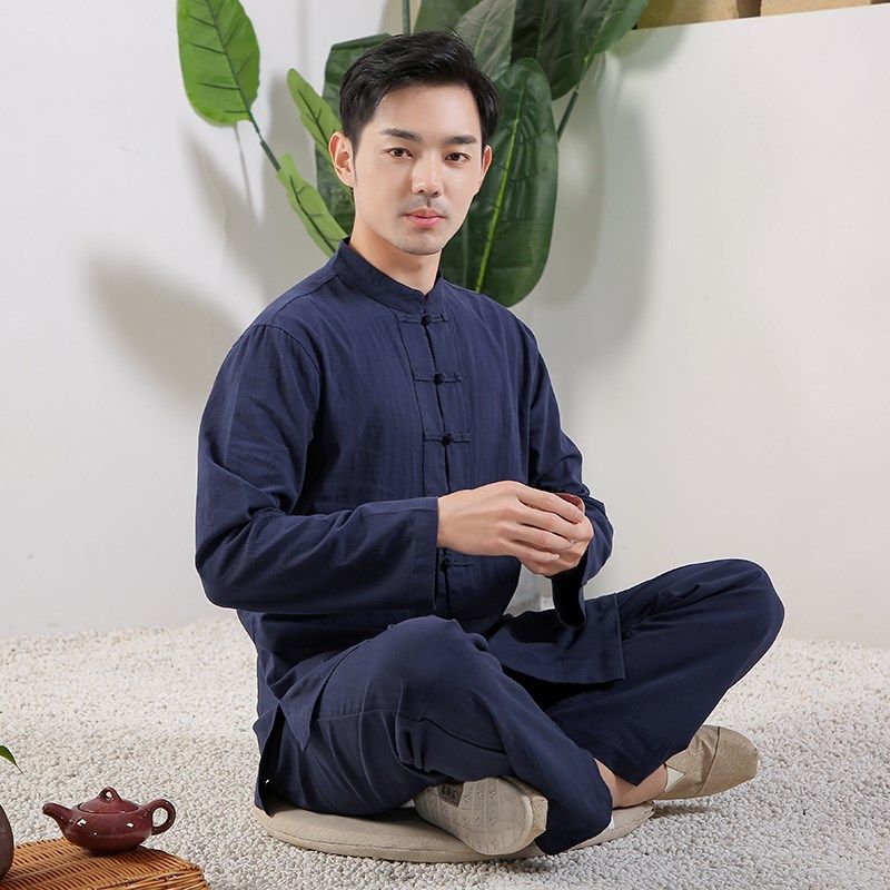 居士服禅修服茶服棉阔腿裤套装中国风禅意男女通用装中式唐装套,女装/女士精品,民族服装/舞台装,淘宝优惠券,粉丝福利购,淘宝优惠卷