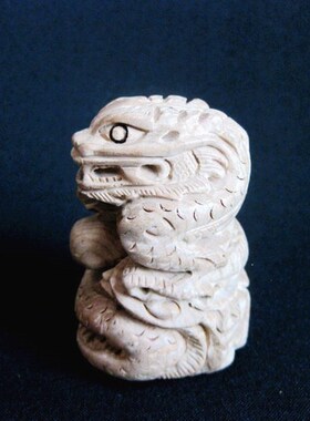 桃木雕刻申子辰三合生肖摆件办公室摆设属猴鼠龙吉祥书房桌面装饰