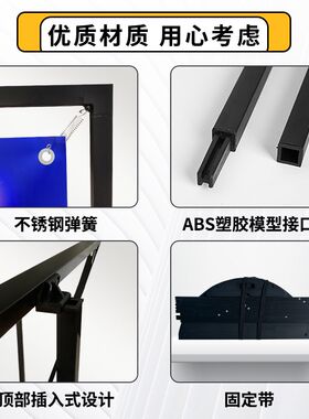 户外注水三角门型展架80x180海报支架立式落地式防风广告牌展示牌