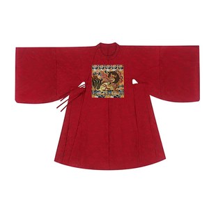 惜物国风馆 明制汉服官服武官狮子妆花织锦补云纹暗花圆领袍补服