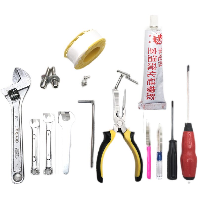 烫斗维修工具实用套装熨烫设备安装扳手防漏气生料带螺丝刀密封胶