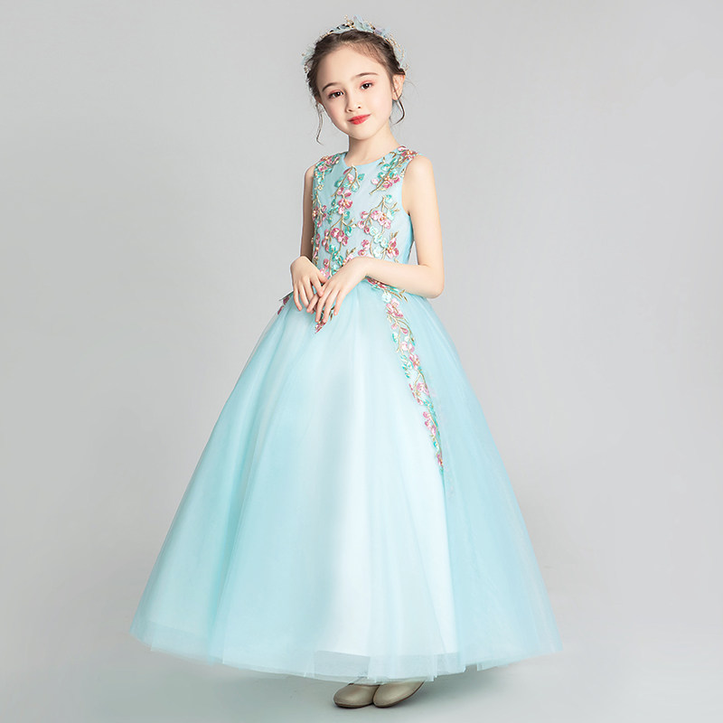 女童晚礼服公主裙蓬蓬纱儿童小主持人婚纱钢琴演出服花童洋气秋季,童装/婴儿装/亲子装,儿童礼服,淘宝优惠券,粉丝福利购,淘宝优惠卷