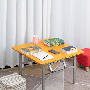 高75cm 四方折叠桌80x80正方形 桌折叠方桌 高桌子折叠免安装家用