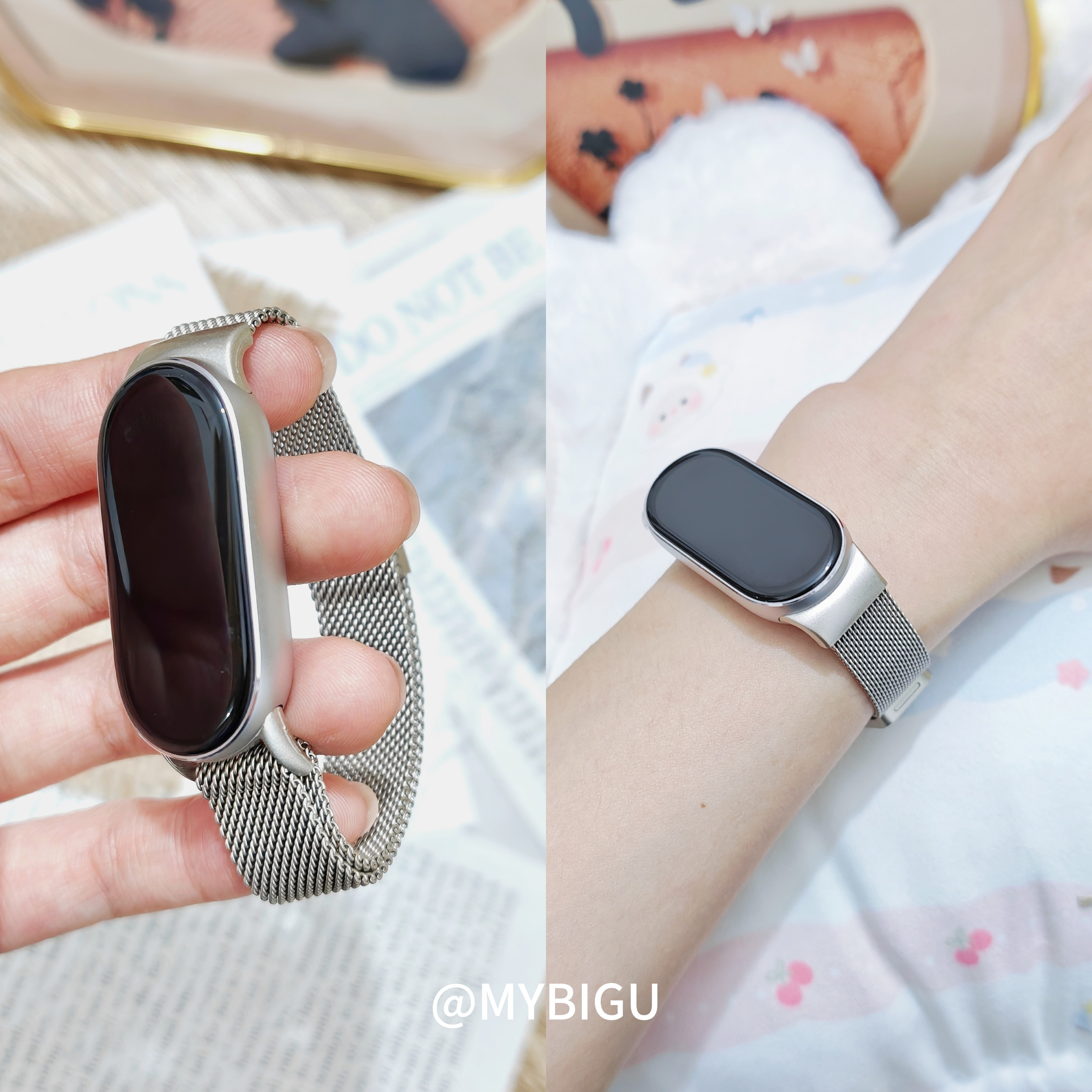 适用小米手环10/9/8米兰尼斯磁吸表带华为GT5/4红米watch6苹果s10