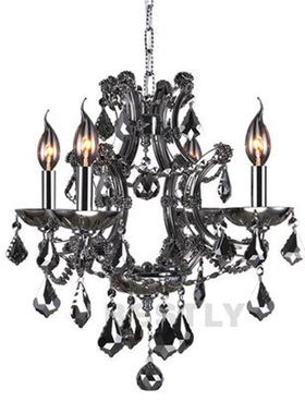 欧式客厅水晶吊灯奢华大气创意个性酒店礼宴会所烟灰色餐厅卧室灯