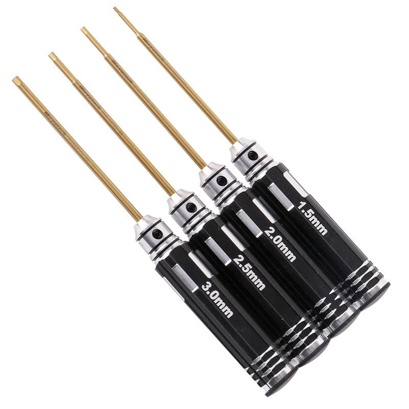 Mayatech 豪华钛钢4件套 内六角螺丝刀 套装1.5 2 2.5 3 钛钢刀头