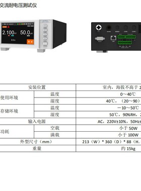 Ainuo艾诺交流耐压绝缘测试仪AN9605B AN9632B AN9613B