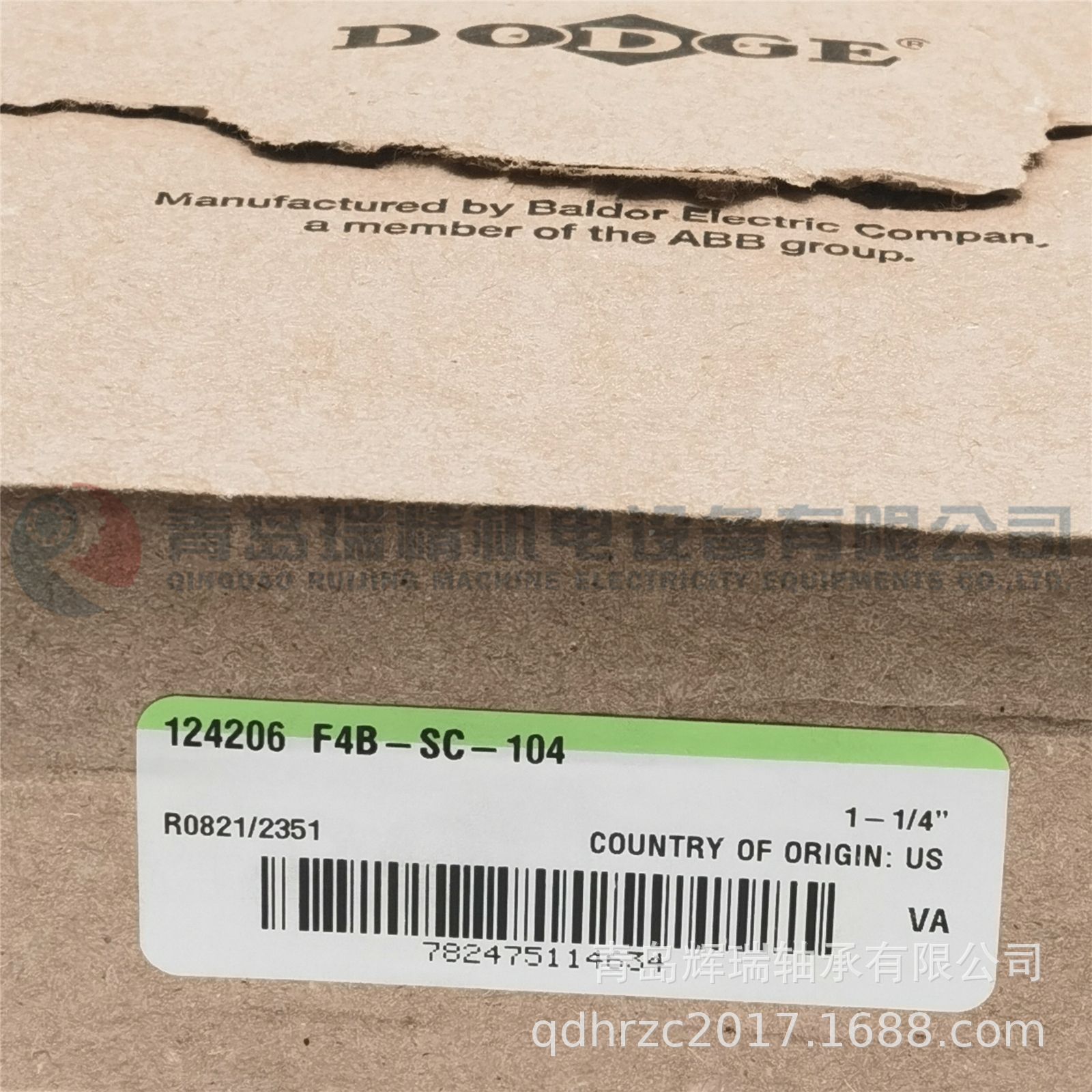 方形带座轴承单元 124206 F4B-SC-104 SC1-1/4