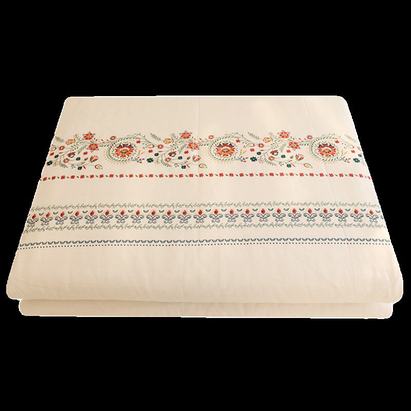 中国风凤尾花全棉被套单件纯棉被罩150x200被单200x23X0单人被芯