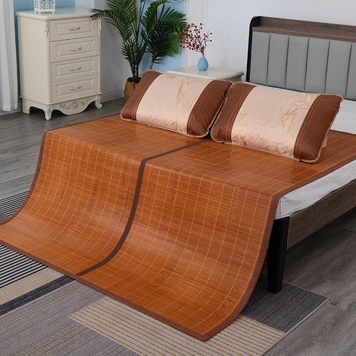 凉席竹席夏季0.9米学p生宿舍单人家用可折叠1.5双面冬夏两用草席