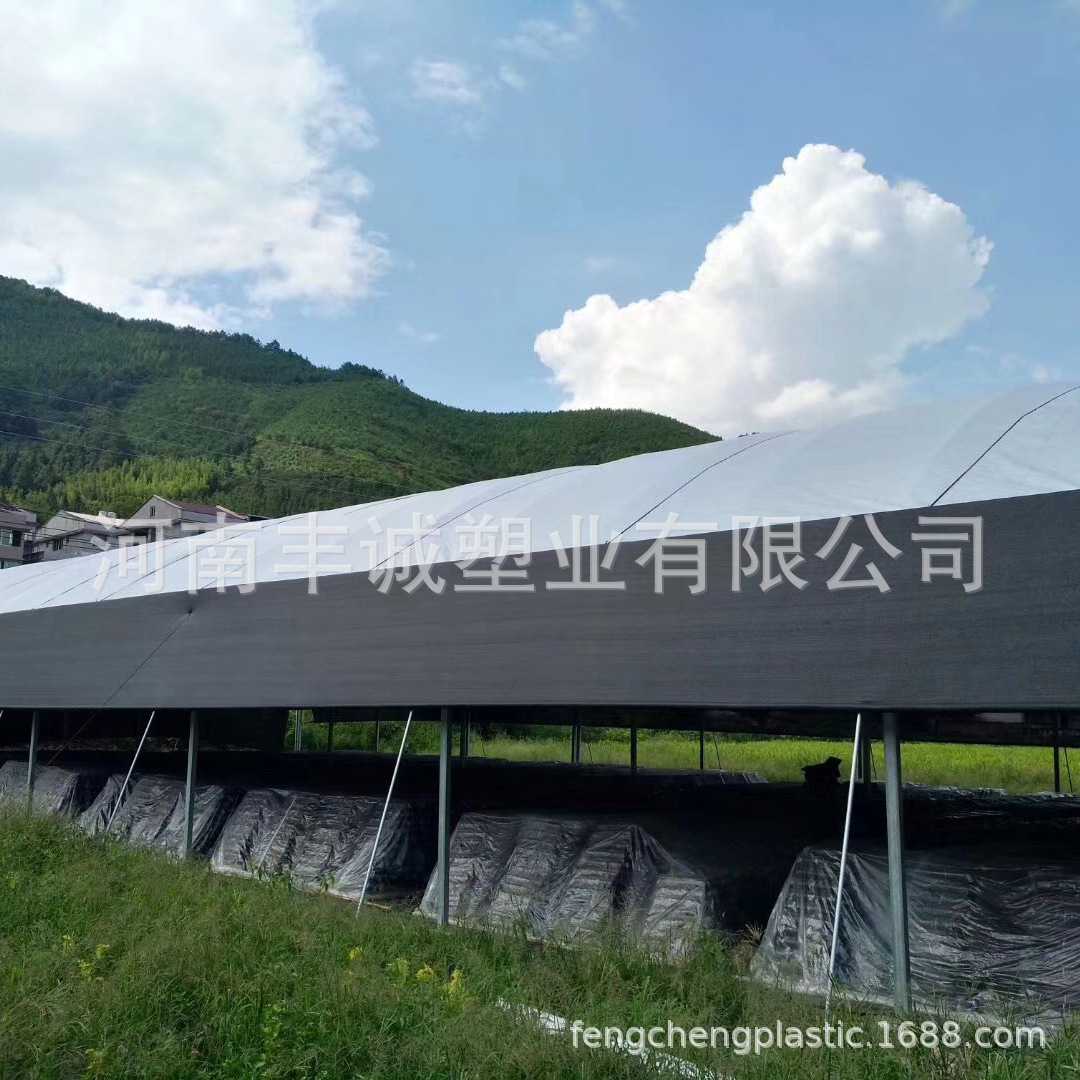 出售黑白编织膜全新料pe农用双色膜食用菌用养殖防晒遮光膜