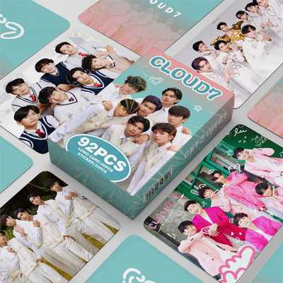 新款92张小卡Cloud7照片卡拍立得粉丝应援收藏卡片贴纸双面LOMO卡