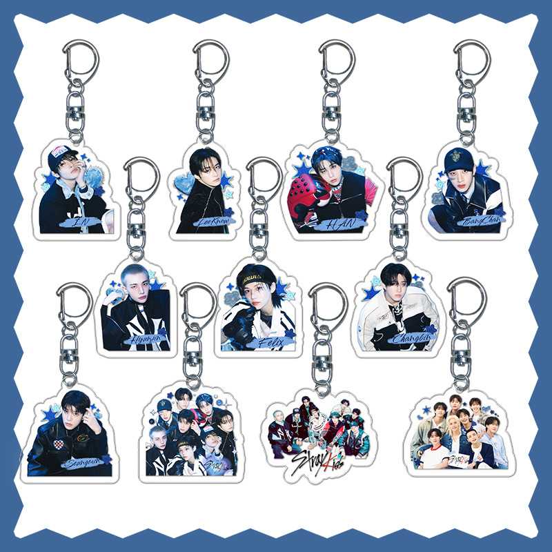 STRAYKIDS TWICE ATEEZ周边亚克力挂件钥匙扣D字扣包包装饰小礼品