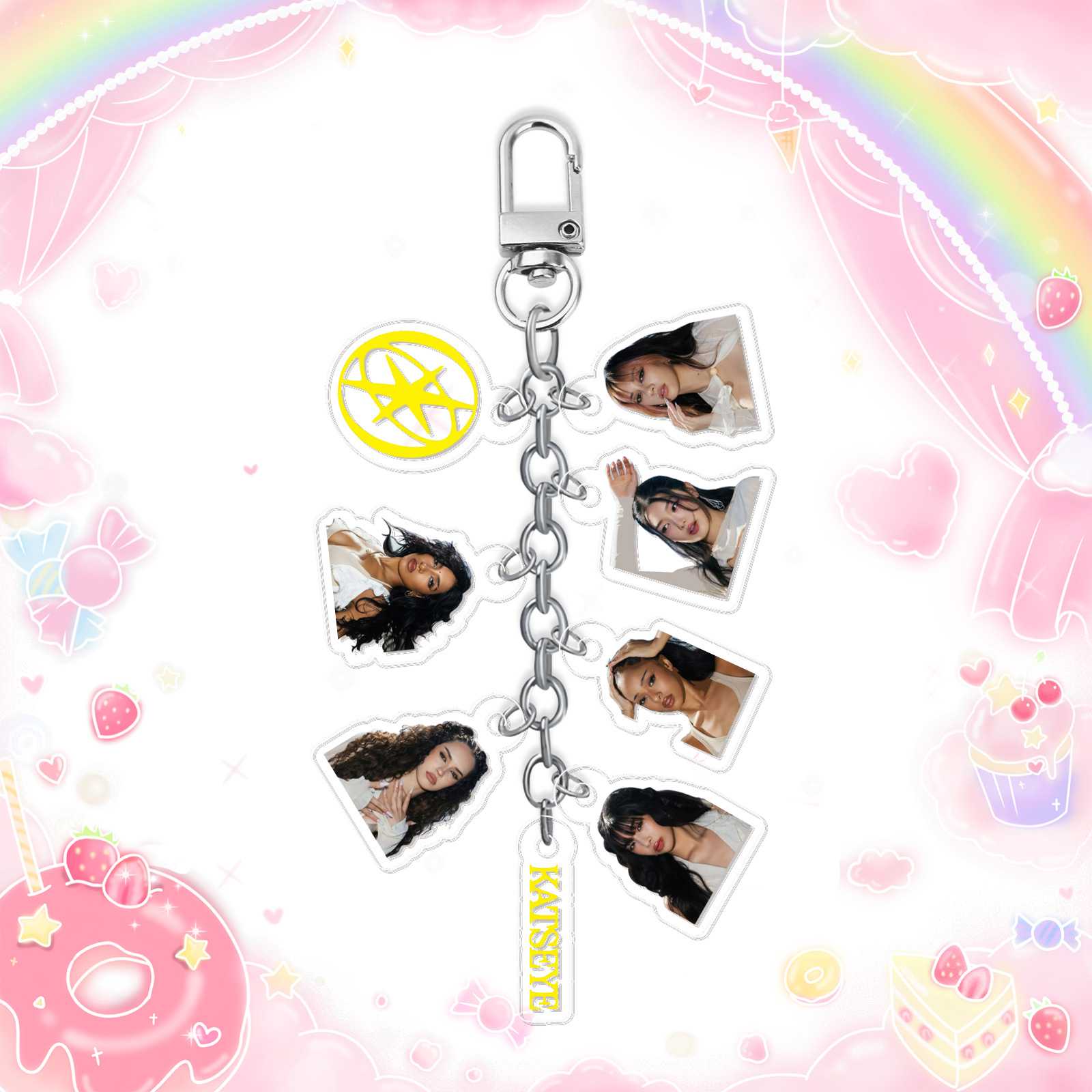 定 制GOT7 KATSEYE边伯贤周边亚克力挂件钥匙扣手机挂件串包配饰