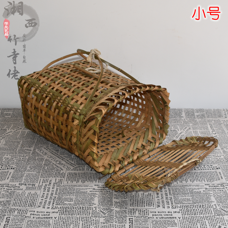 湘黔手工竹编烟熏鸡鸭笼宠物笼子猫G狗笼动物竹笼大小鸡笼狗窝