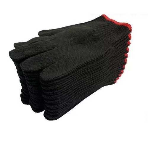 黑色尼龙劳保手套加厚耐磨男棉线D工作劳动工地干活修车透气防护