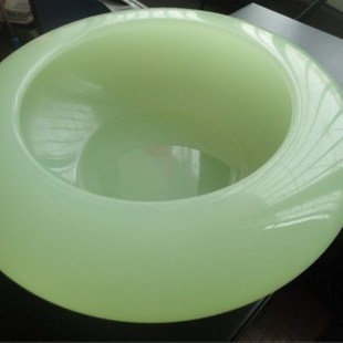 工艺品玉石阿富汗玉青玉烟灰缸y琉璃玉摆件家居办公桌摆件白色绿