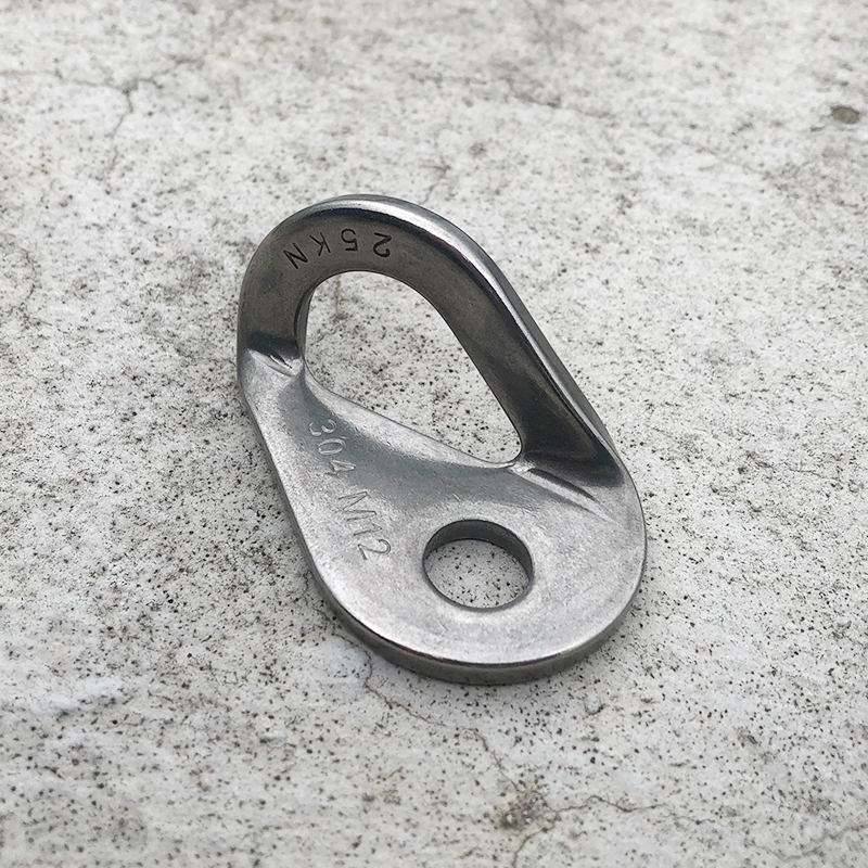 304不锈钢M12岩钉挂片户外攀D岩探洞安全绳固定锚点登山装备