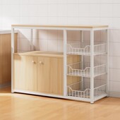 厨房柜子储物柜j餐边柜橱柜落地多层置物架菜架大容量杂物收纳柜