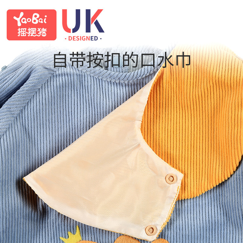 罩衣儿童宝宝吃饭围兜饭兜防水z婴儿反穿衣倒背衣服罩衫男女秋冬
