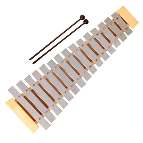 小学奥尔夫打击乐器箱式8音15音敲琴铝板琴木琴幼儿园教Z具3岁玩